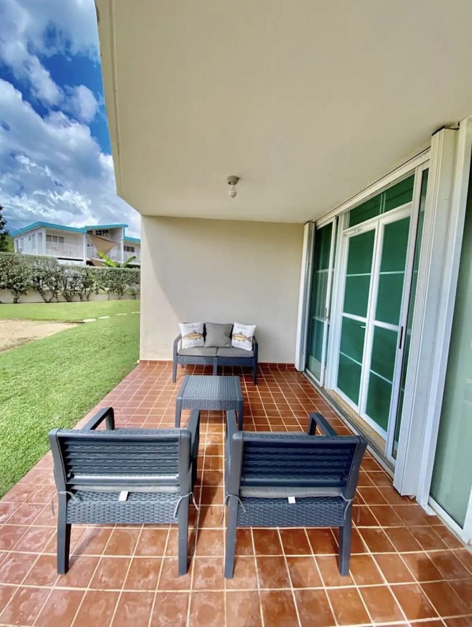 Patio seating area
