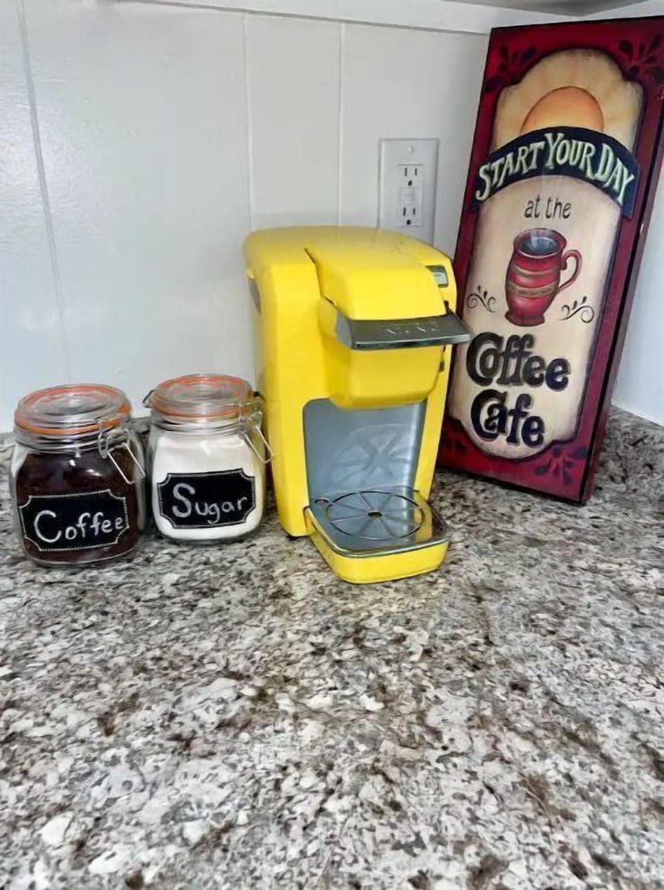 Free coffee & sugar for a morning pick me up
