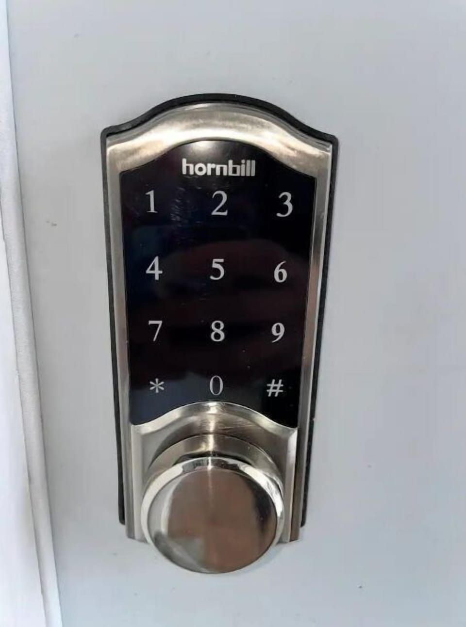 Keypad lock for easy entry.