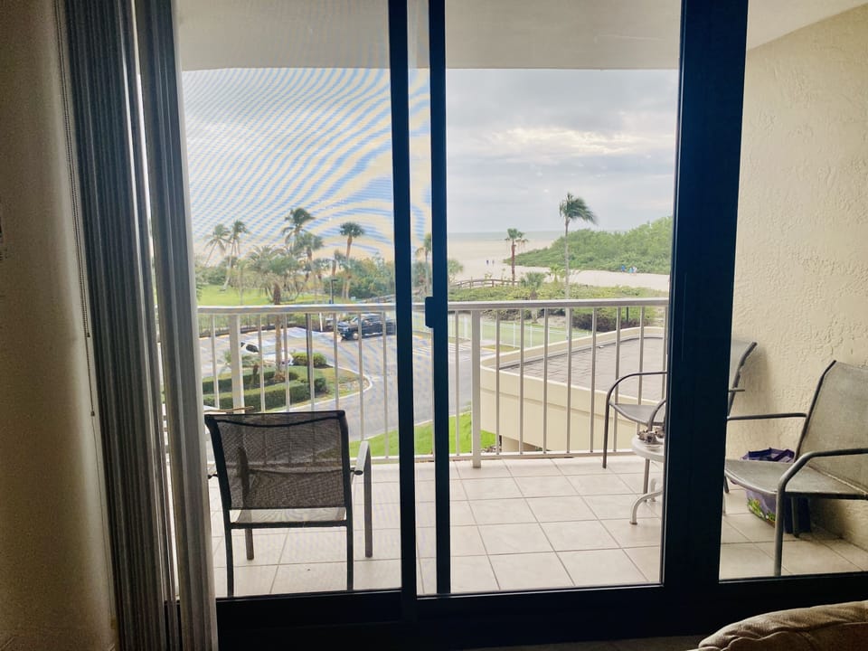 Beach view from the living room