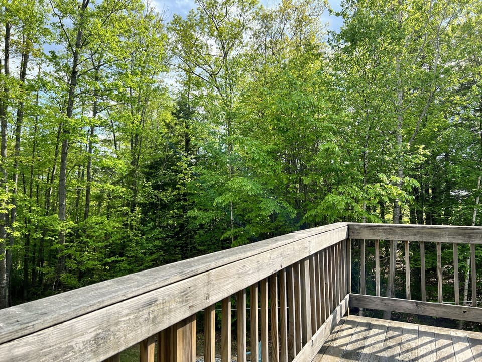 Second Floor Deck - Views to back yard and fire pit area