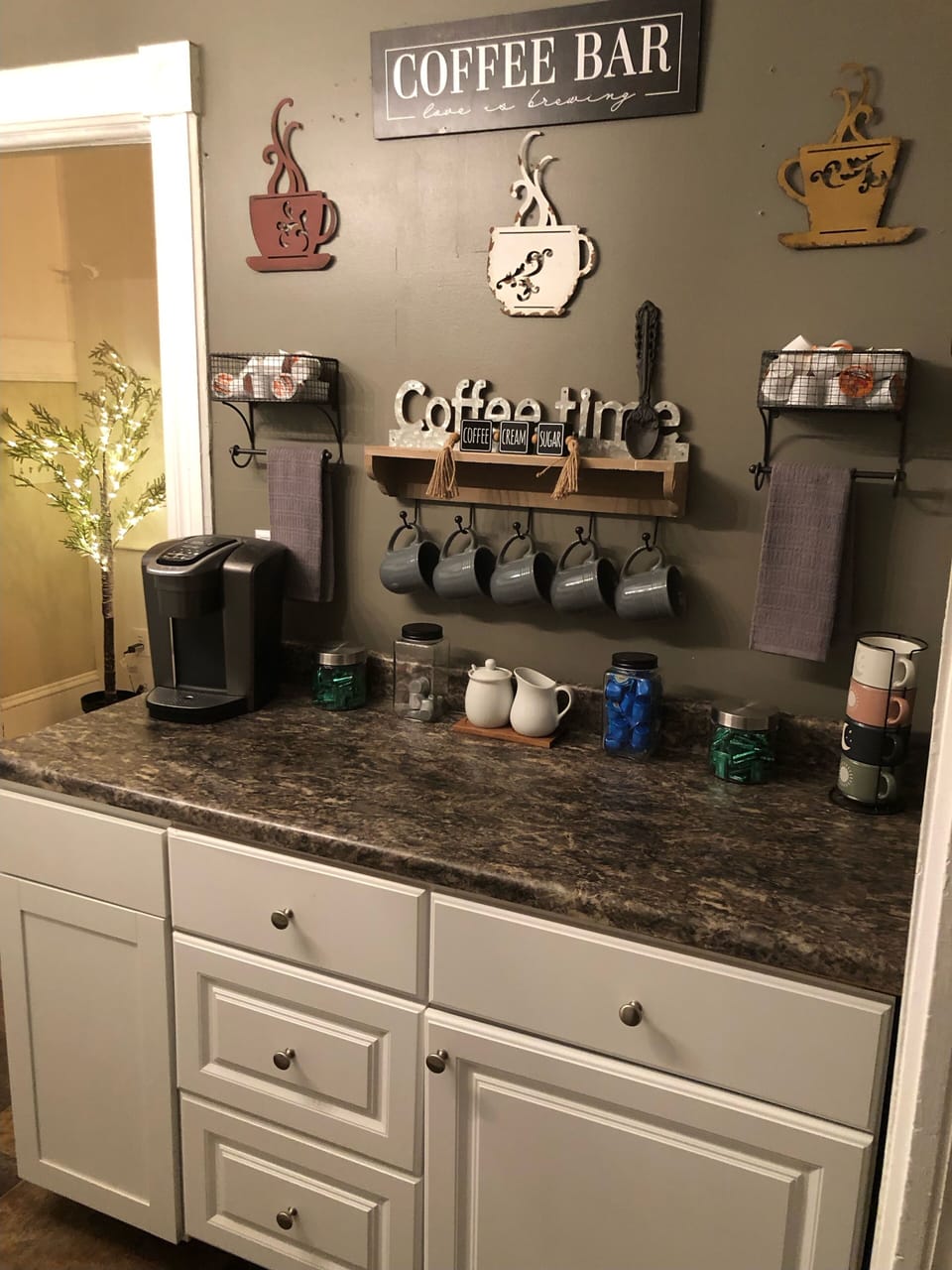 Coffee Bar in Kitchen