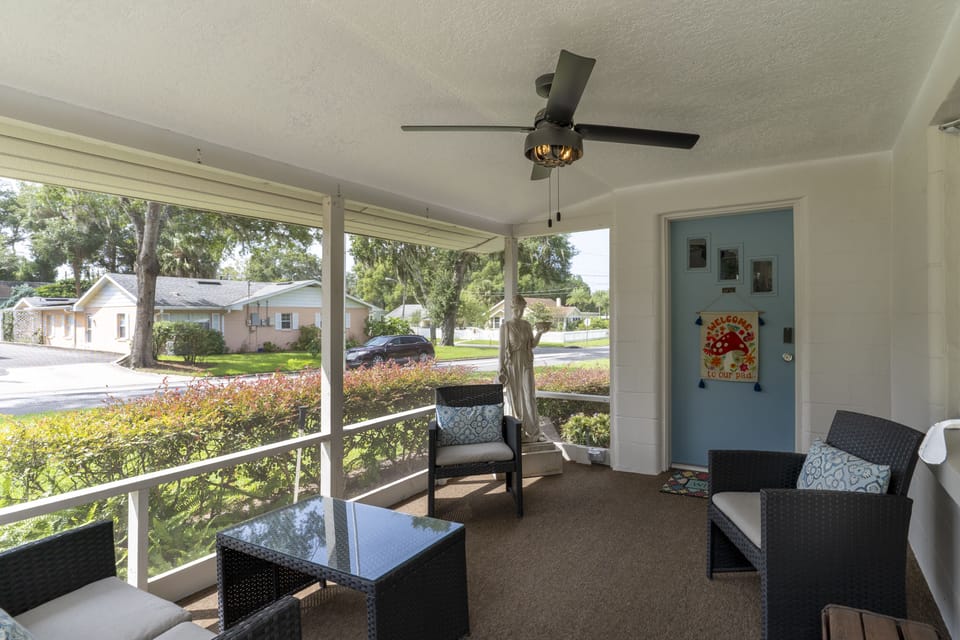 Enjoy your mornings and evenings from the peaceful screened porch.  