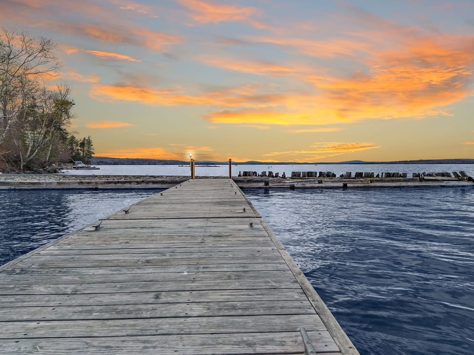 Sunset view from dock