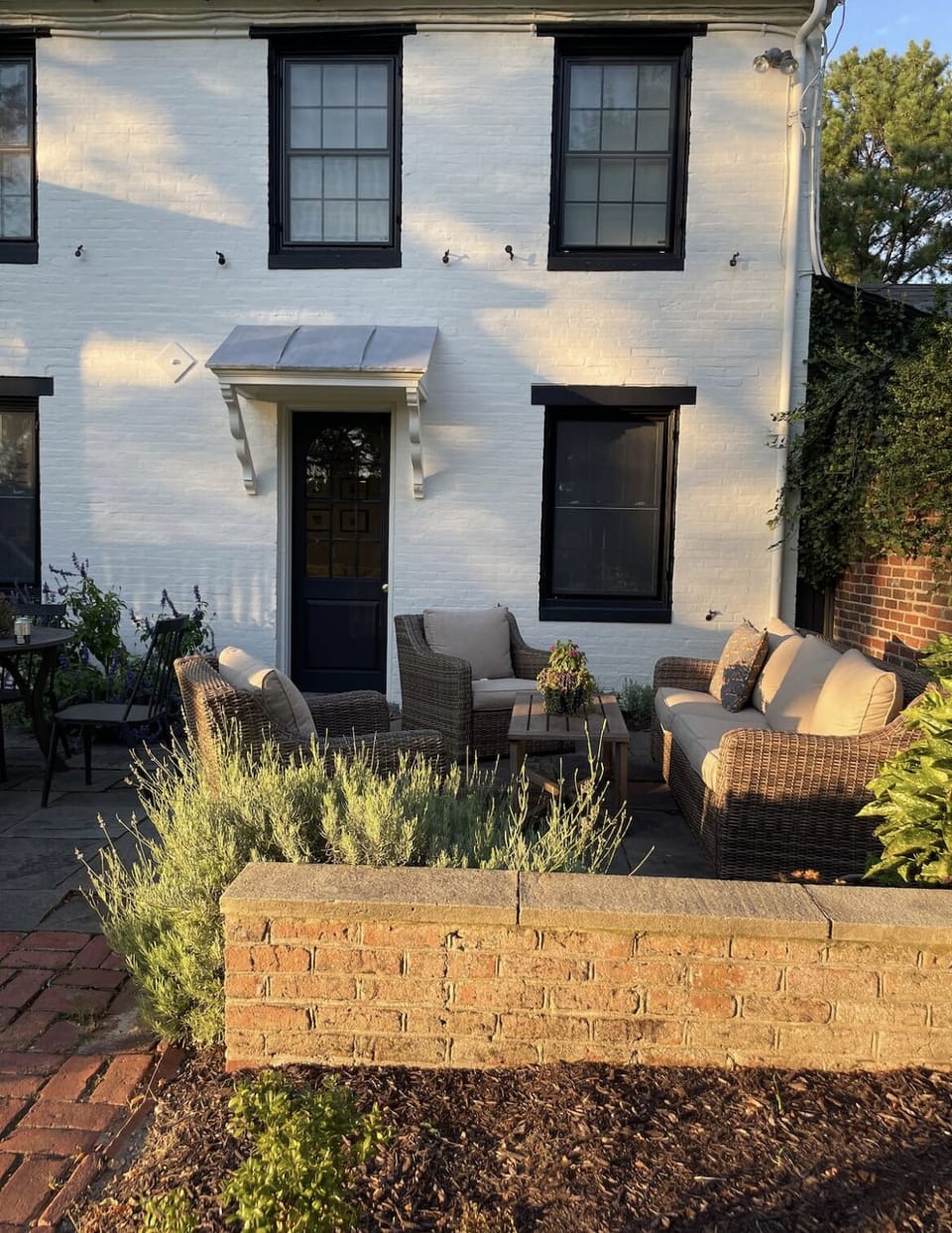 Outdoor patio and seating area 