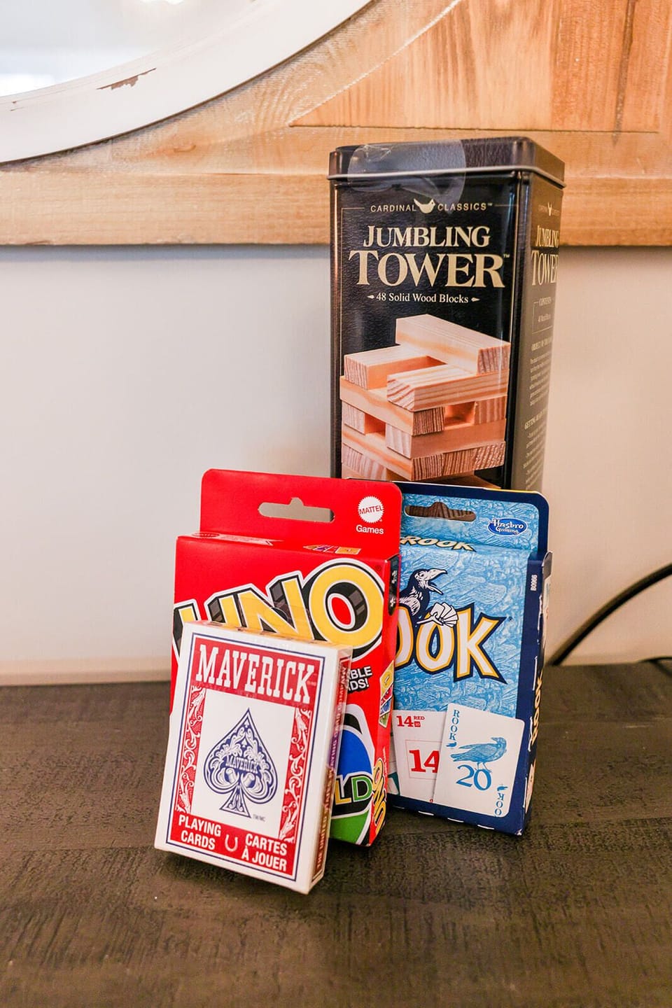 Several card games for our guests