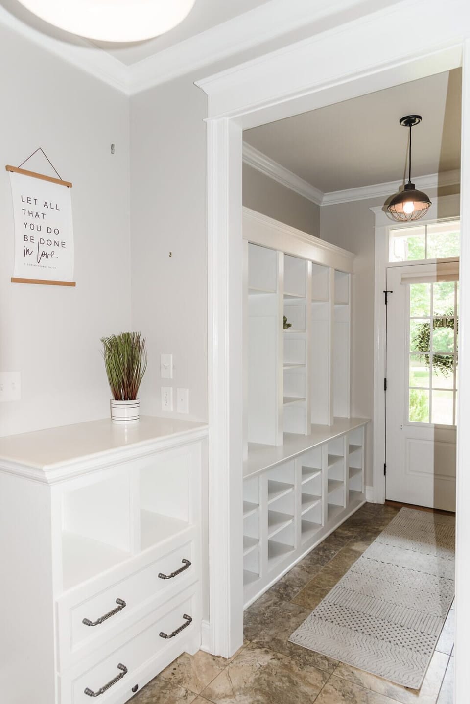 Mudroom entry 