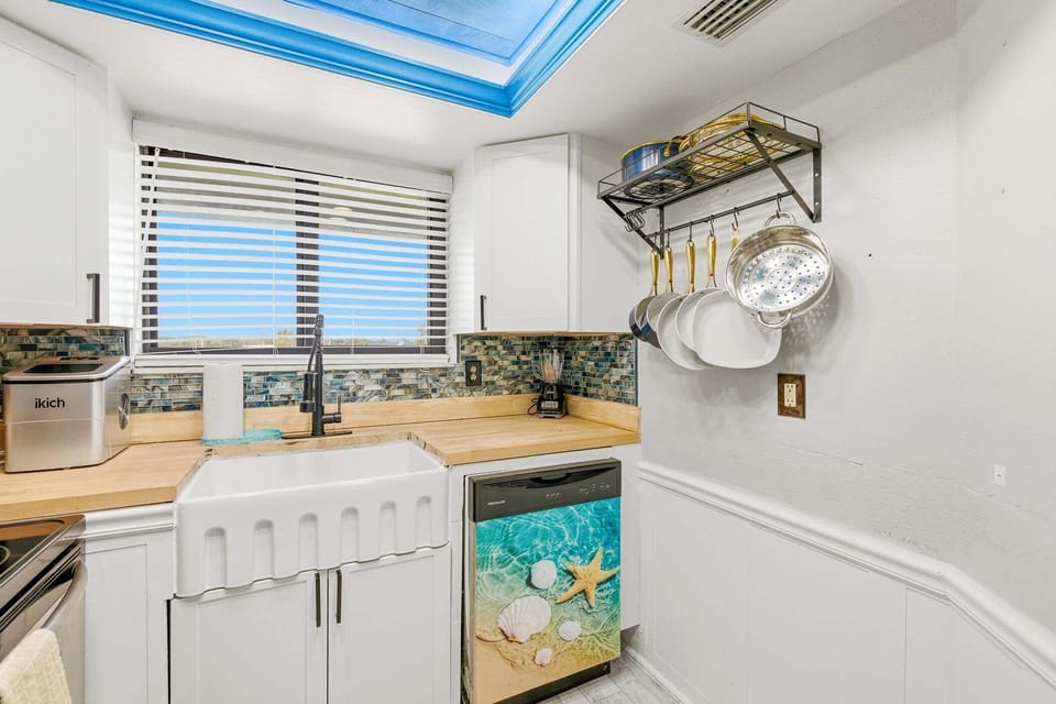 Fully equipped kitchen for all your cooking needs.