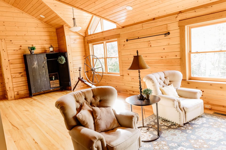 Master bedroom sitting area