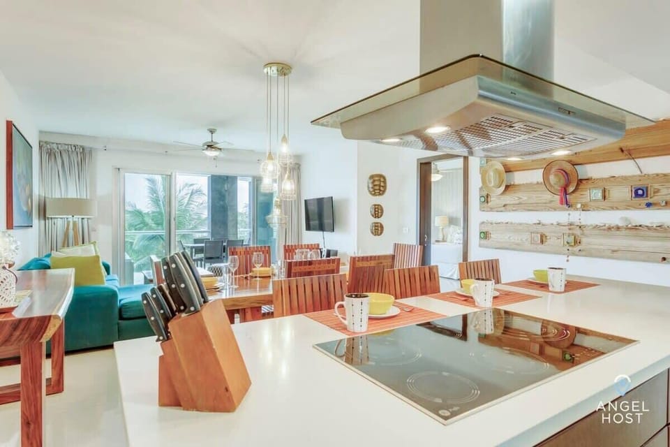A fully-equipped kitchen has high-end quality appliances and everything you’ll need to prepare a home-cooked meal