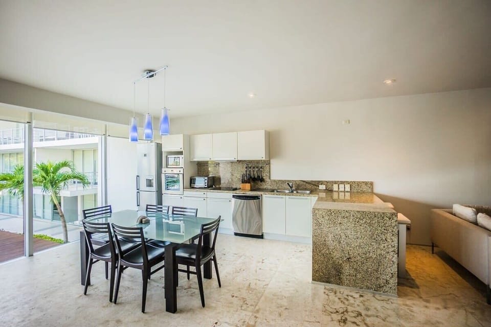 The stylish dining table for 6 where you can enjoy a home-cooked meal