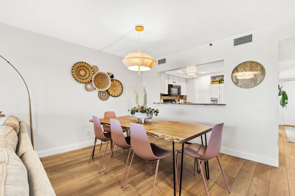 Dining table seats 8