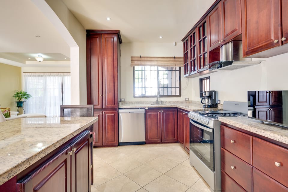 Pristine and airy kitchen space