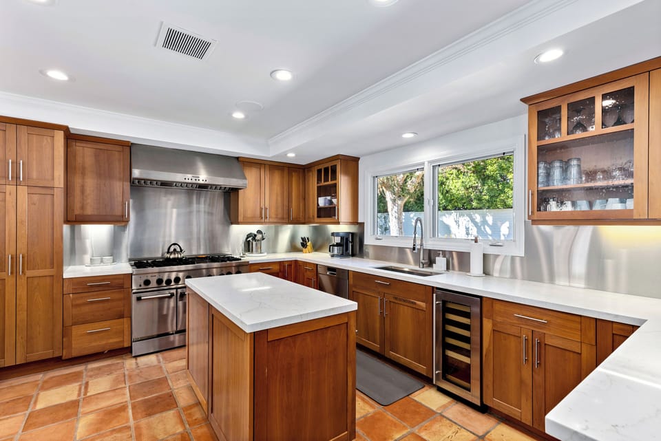 Fully stocked kitchen