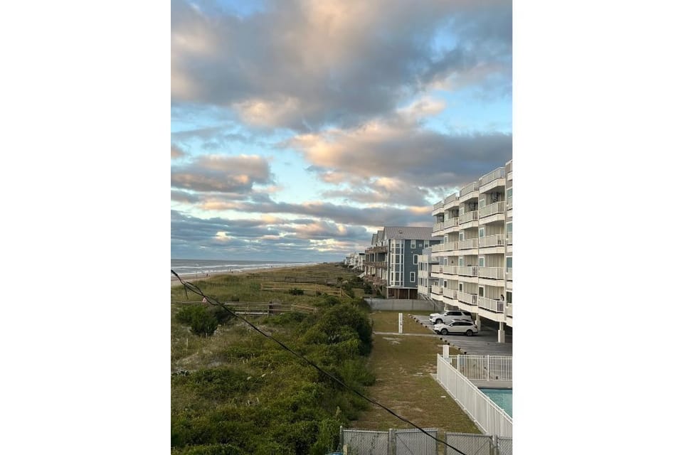View facing south and of island (towards Kure beach)
