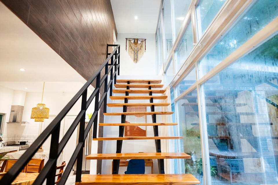 Stairs to master bedroom