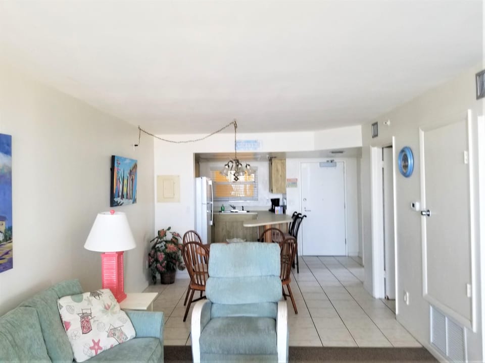 View from sliding door
