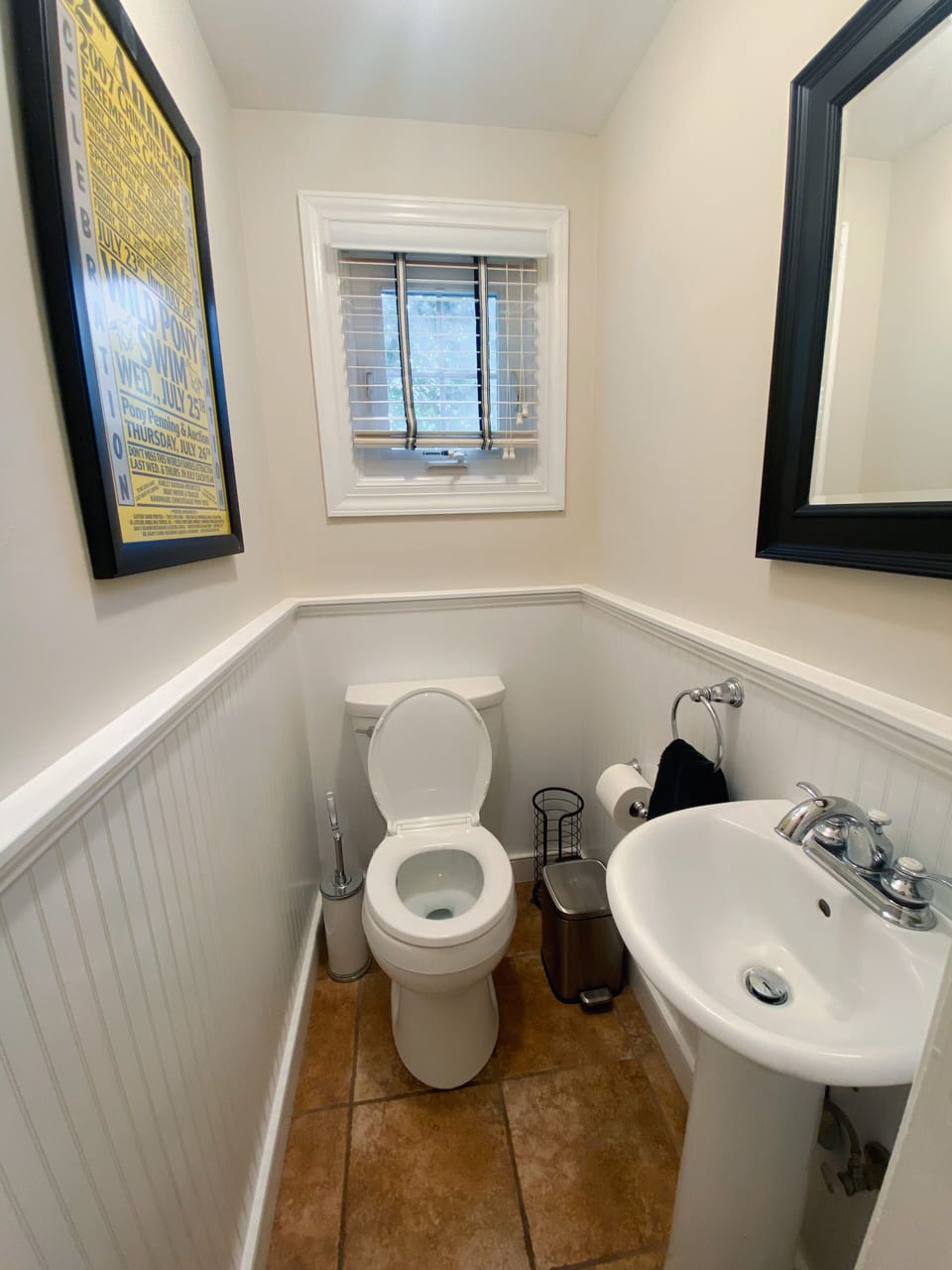 powder room off of kitchen