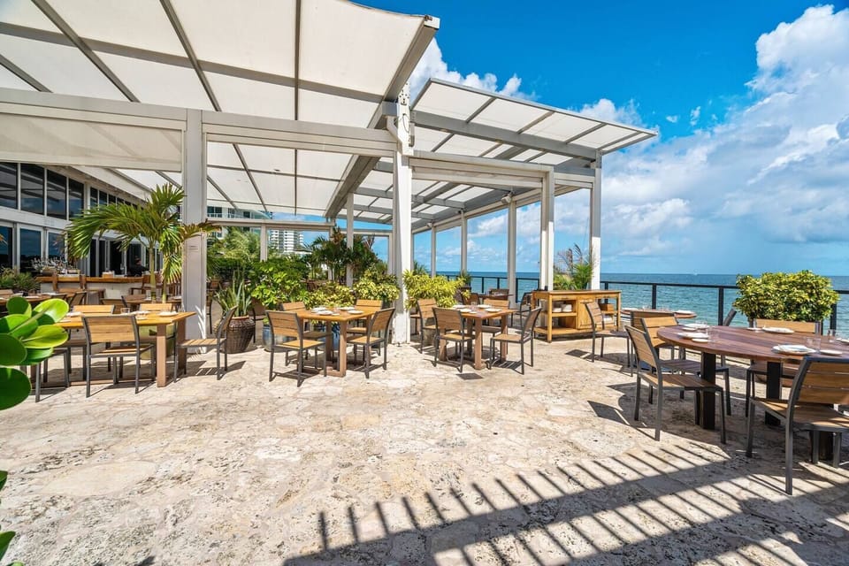 ETARU across the street has incredible Japanese sushi and steak and amazing ocean views. Or head to Terrazas upstairs for incredible Mediterranean food.