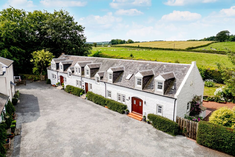 View of the cottages. 