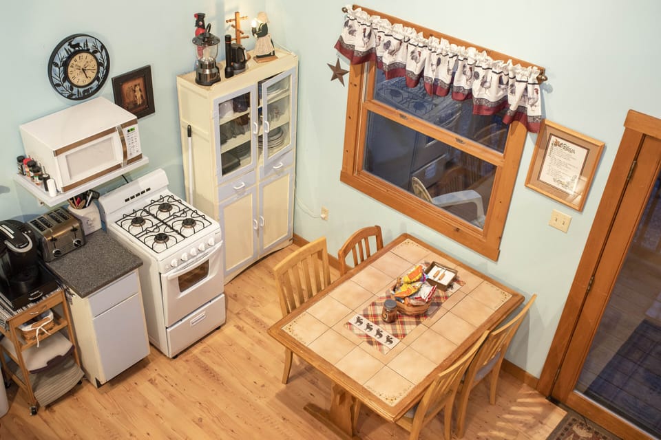 Kitchen from the loft.