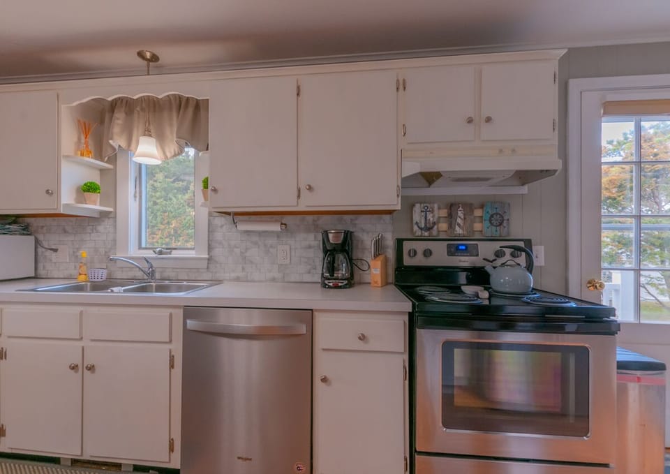 Kitchen with stainless steal appliances- 29 North Shore Boulevard Extension - No Worries