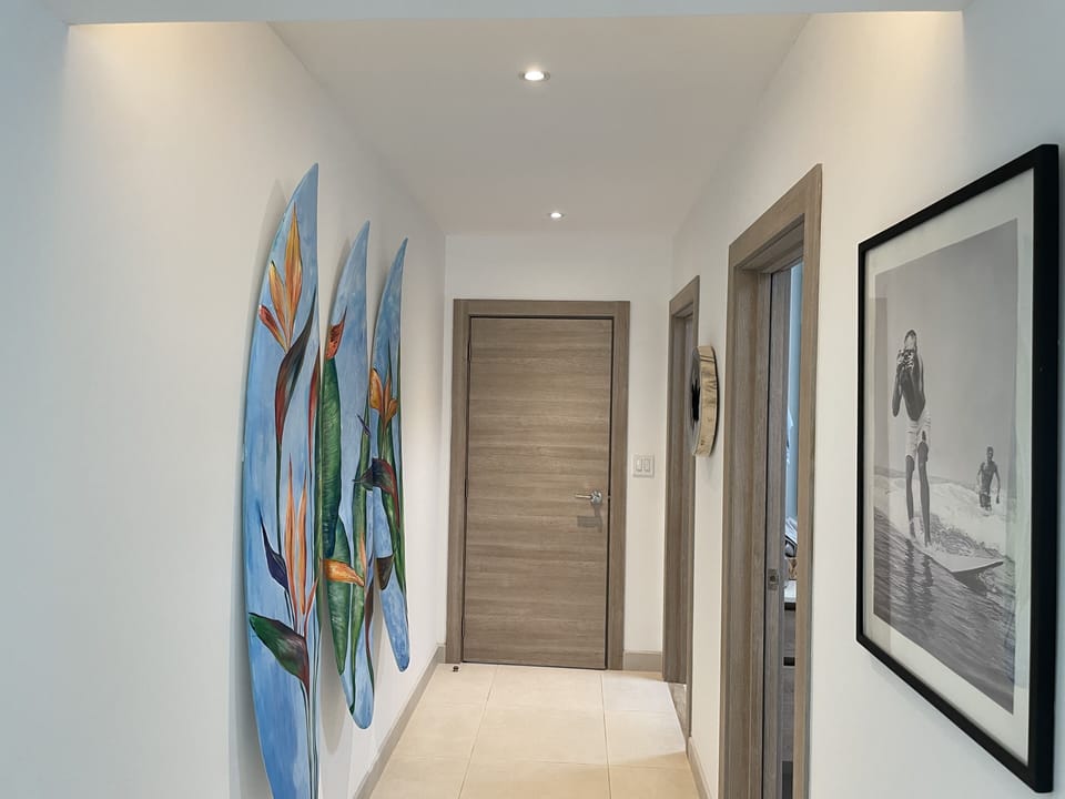 Master Bedroom Surf Board Art Work
