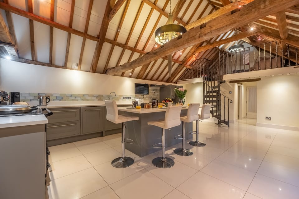 Ground floor main barn: The elegant spacious kitchen