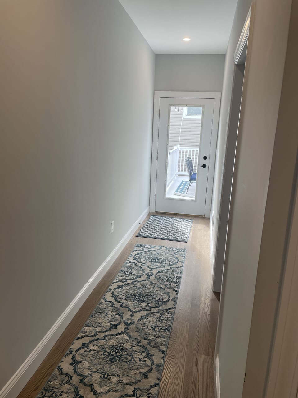 Hallway to back deck