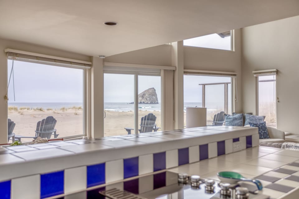 Kitchen view views of the beach