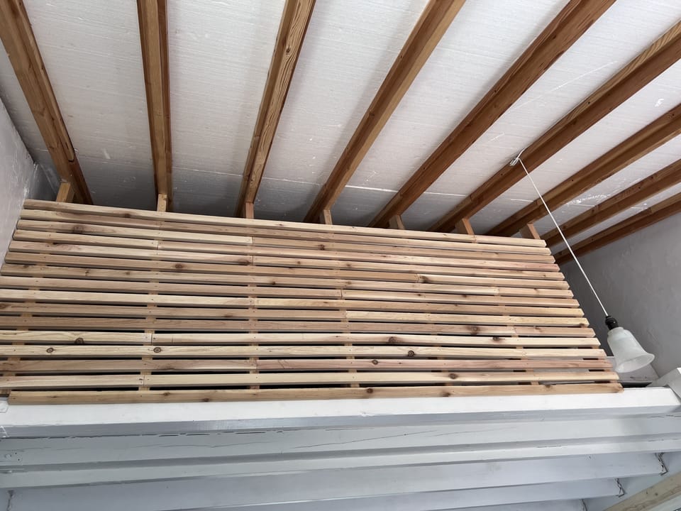 Loft view from ground level. 