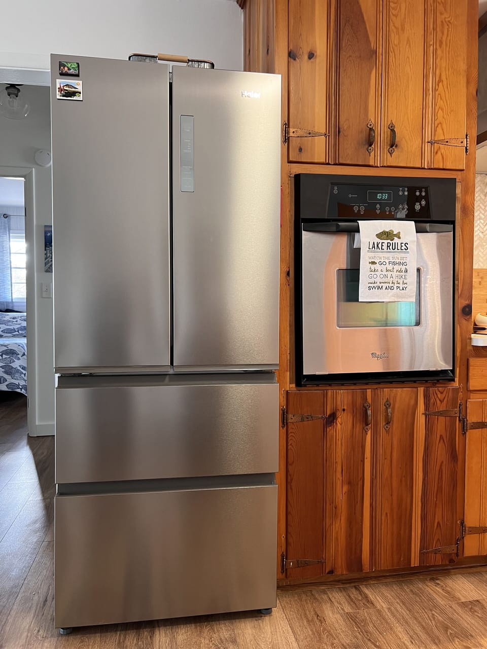 refrigerator with 2 lower freezer compartments
