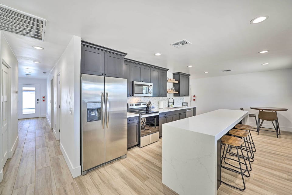 Multiple dining spaces
