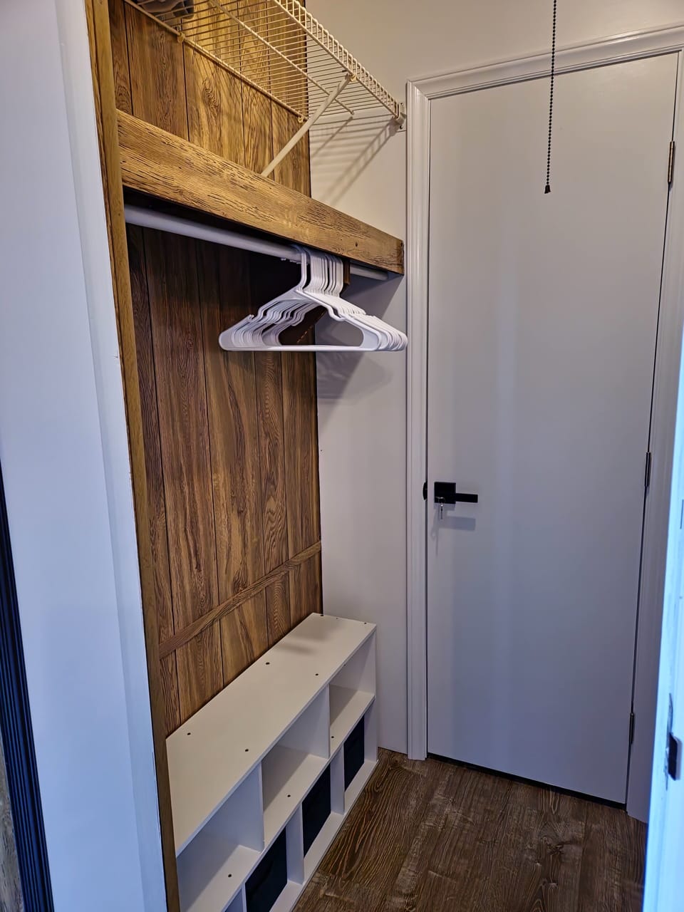 Bunk room closet.  