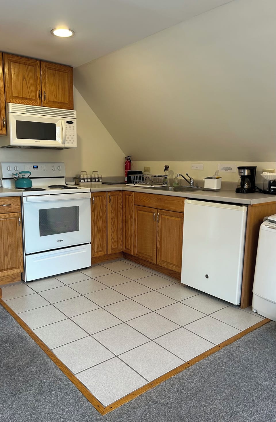The kitchen is kept well stocked
