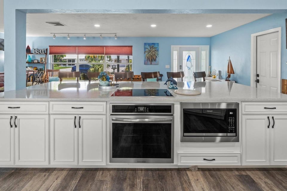 Spacious kitchen with a massive island for entertaining