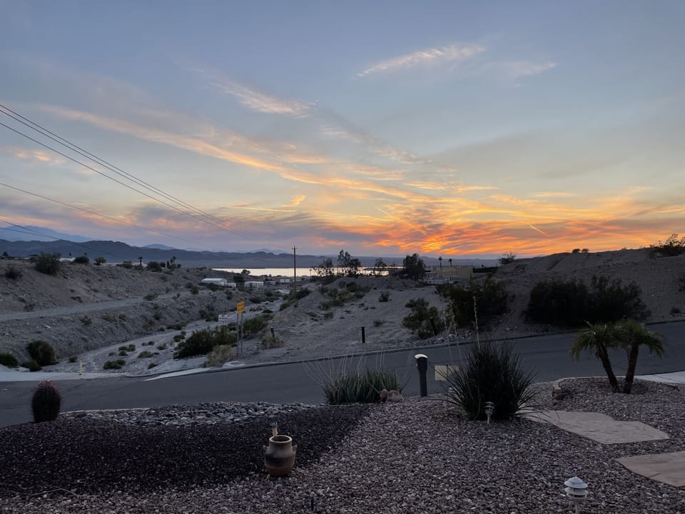 Sunset views from the front porch