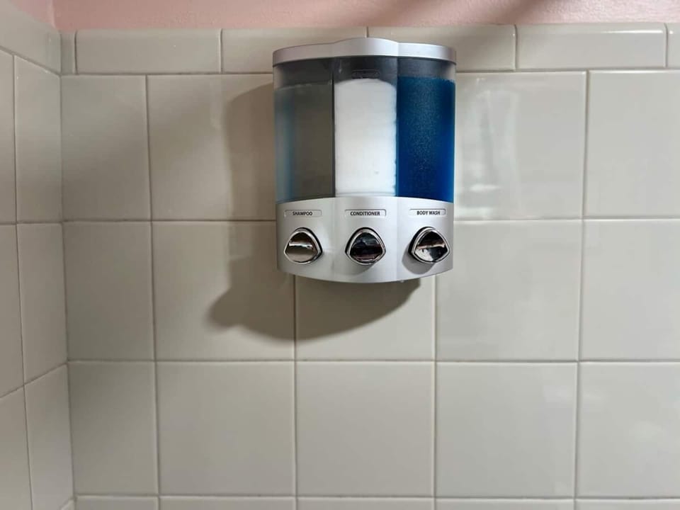 Shampoo, Conditioner, Body Wash Provided