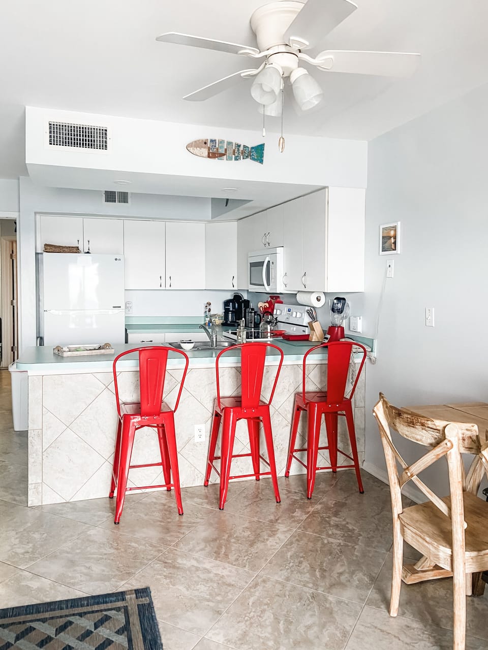 New barstools as of Dec. 2024
3 stools now instead of 2 & a table for 4.