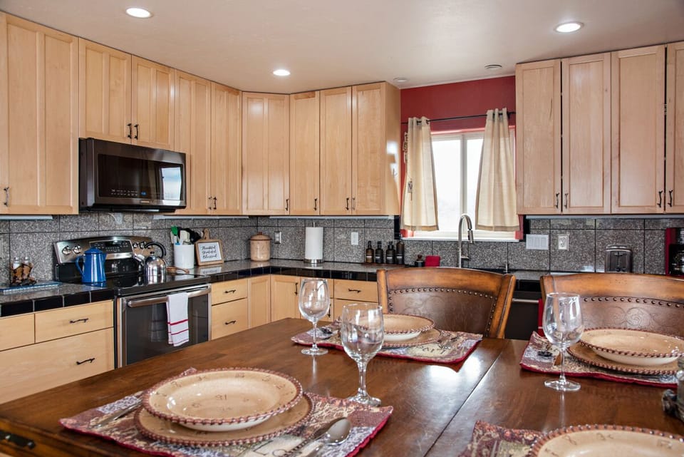 Kitchen and dining area