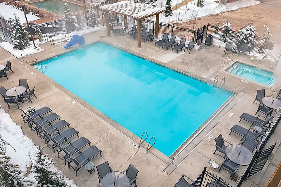 Outdoor heated pool.