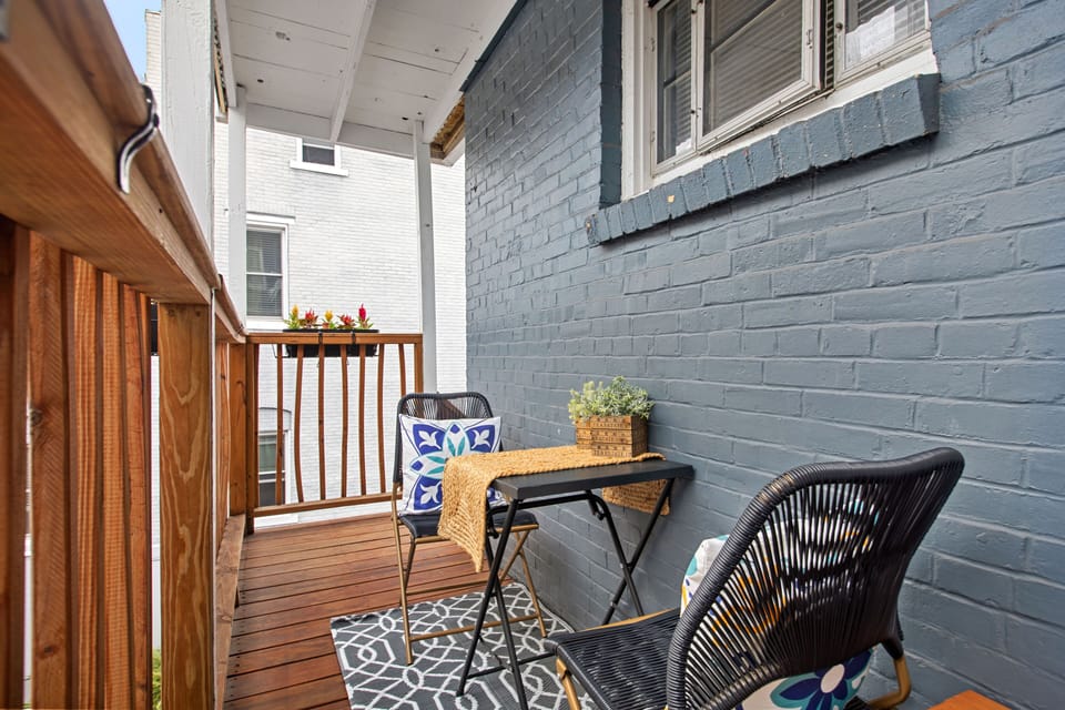 The covered patio outside your unit provides a serene spot for morning coffee.