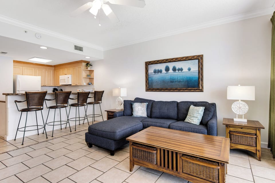 Boardwalk 1805 Living Area and Kitchen