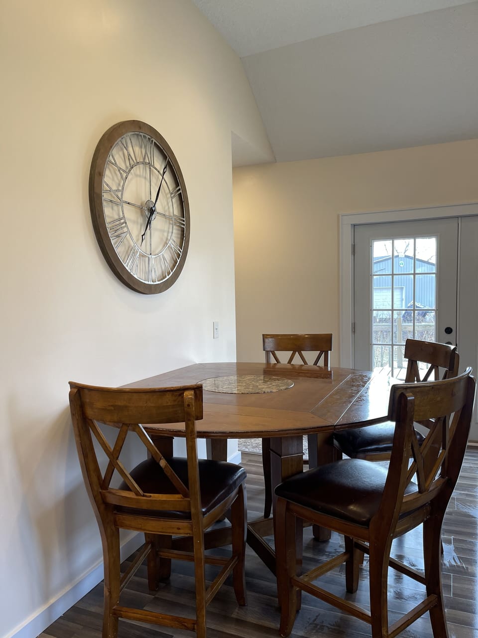 Gather around the dining room table.