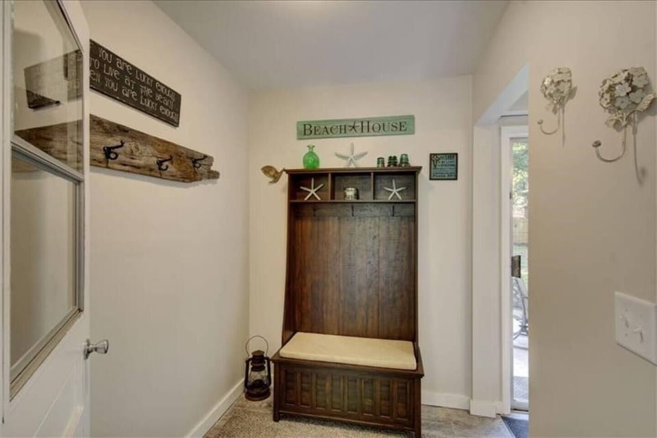 Mudroom, entering from the carport area.