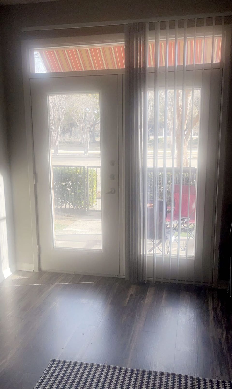 Door leading to the patio