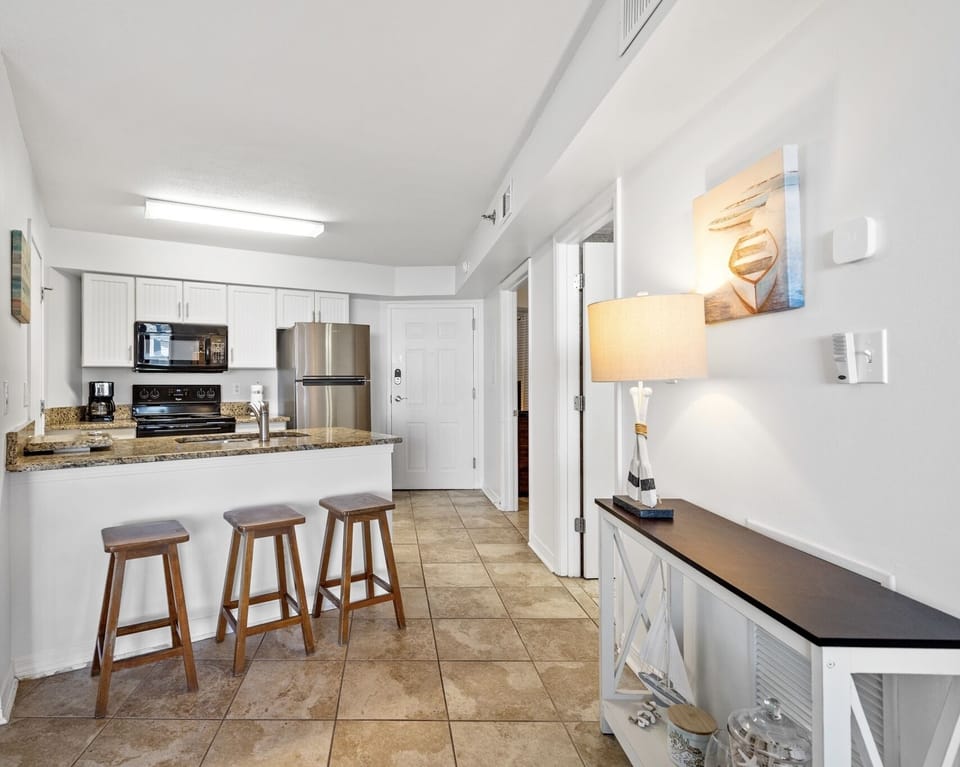 Kitchen and entryway