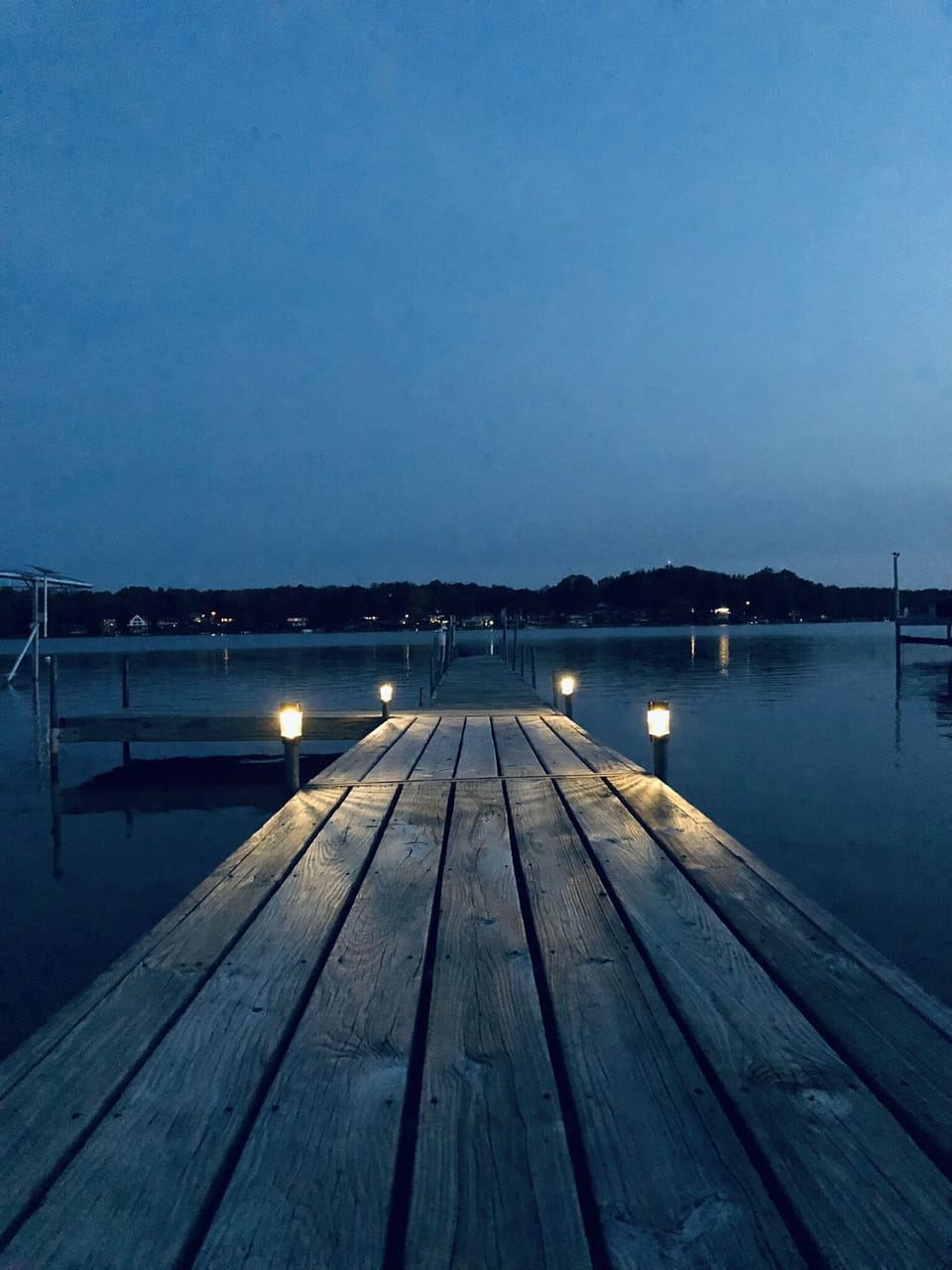 Private dock for guest use - fishing or tying up your own boat. 