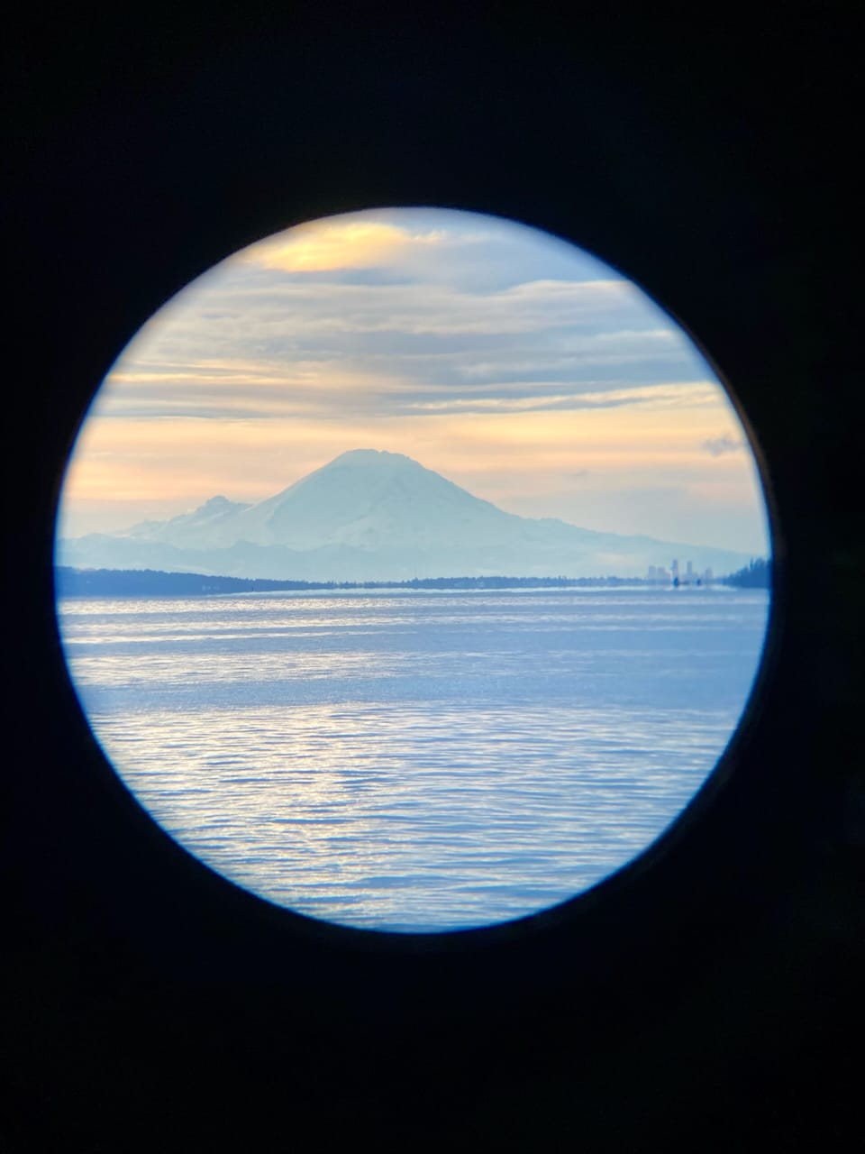 Clear days we see Rainier and the Olympic Mountains!