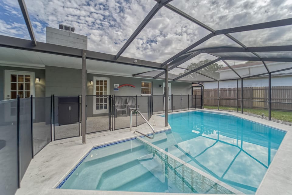 Take a dip in the pool with friends and family